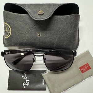 Ray-Ban Black Sunglasses with Gray Case